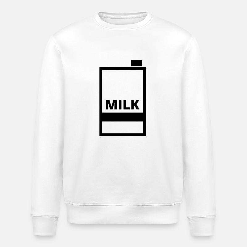 Milch - Stanley/Stella Unisex Bio-Sweatshirt ROLLER - Weiß