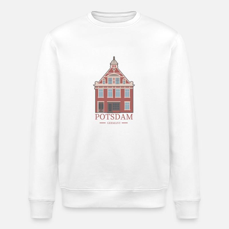 potsdam_stadt - Stanley/Stella Unisex Bio-Sweatshirt ROLLER - Weiß