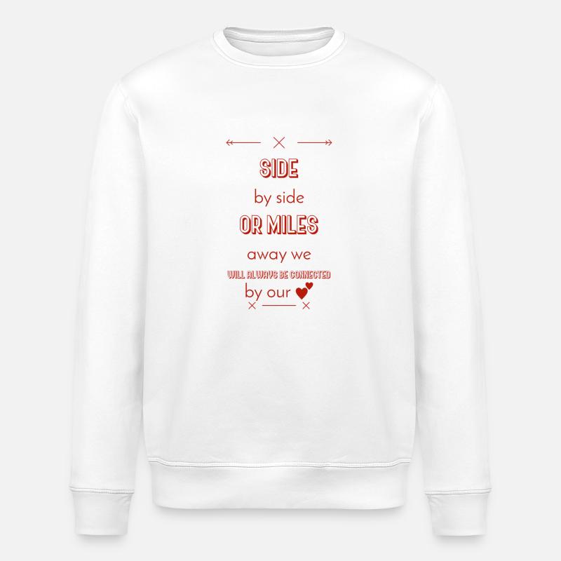 beste freunde - Stanley/Stella Unisex Bio-Sweatshirt ROLLER - Weiß