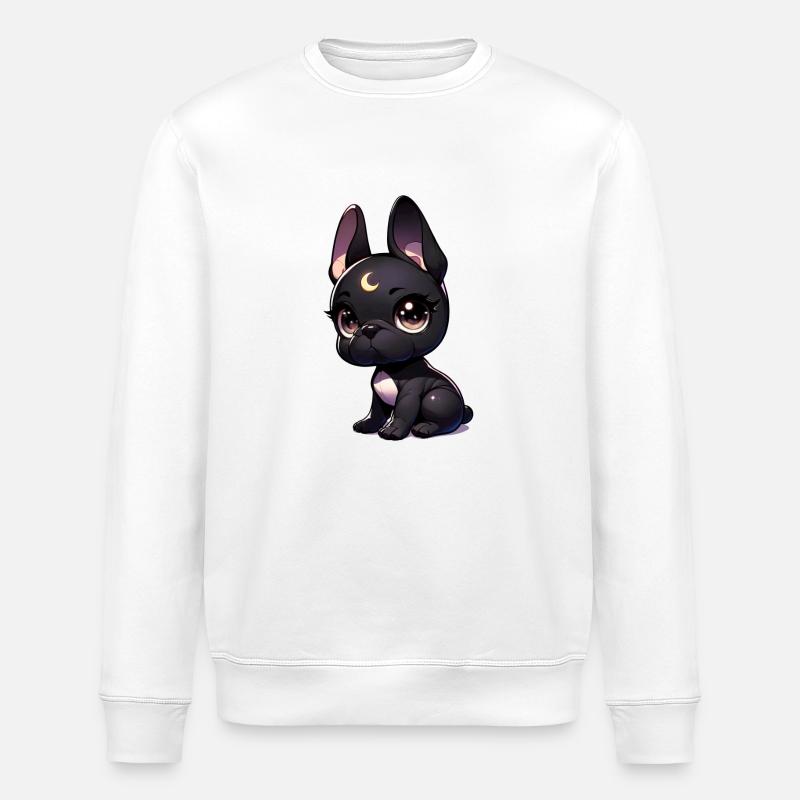 Mondhüter Welpe - Stanley/Stella Unisex Bio-Sweatshirt ROLLER - Weiß
