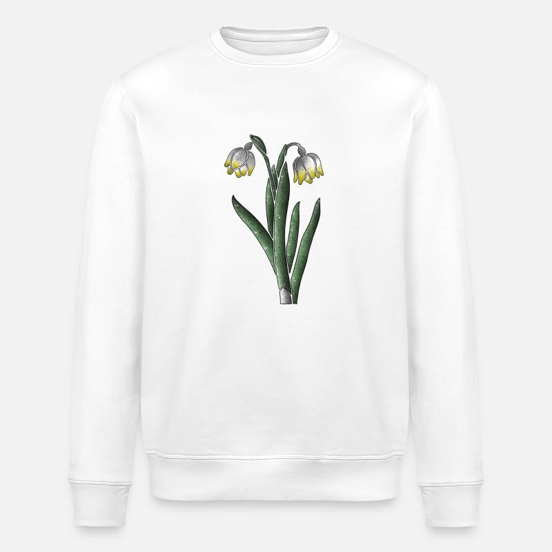 Flocon de neige - Sweat bio ROLLER Stanley/Stella Unisexe - blanc