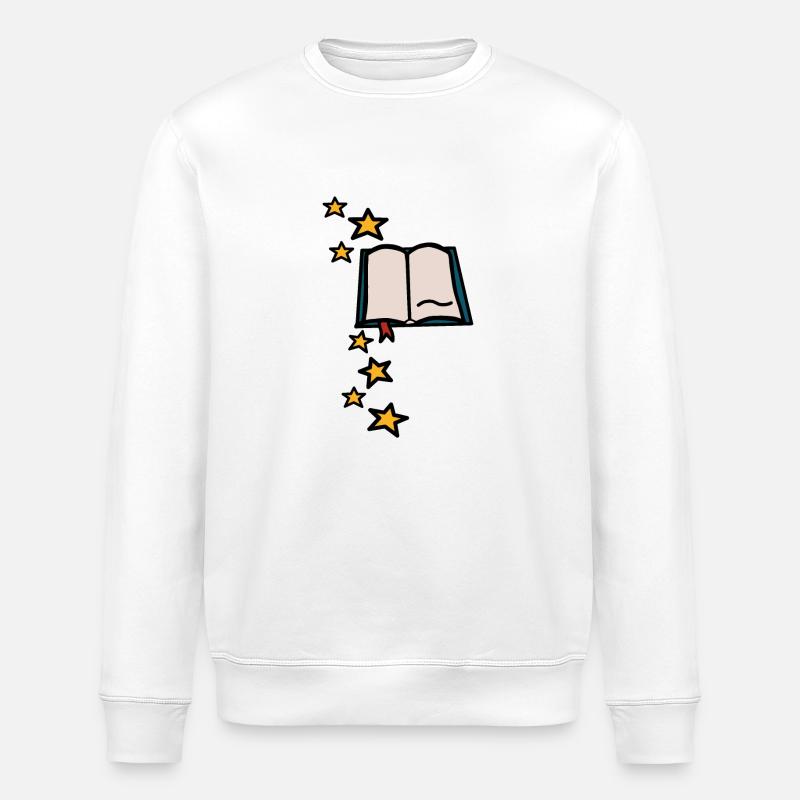 Magisches Buch - Stanley/Stella Unisex Bio-Sweatshirt ROLLER - Weiß
