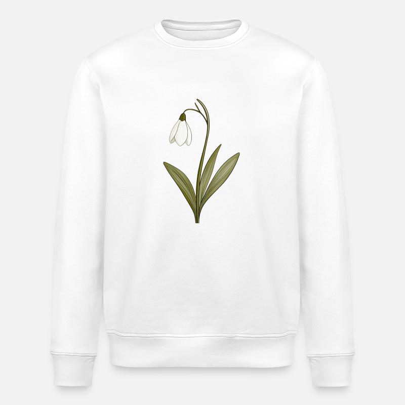 Perce-neige - Sweat bio ROLLER Stanley/Stella Unisexe - blanc