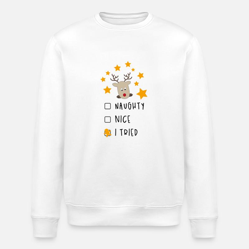 Noël - Sweat bio ROLLER Stanley/Stella Unisexe - blanc