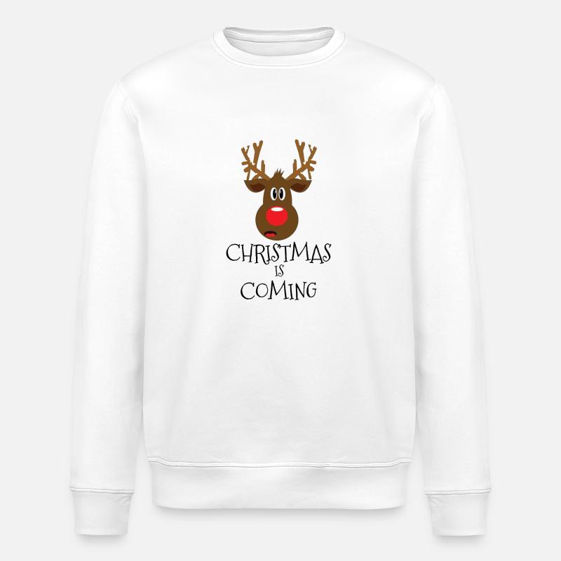 Noël arrive - Sweat bio ROLLER Stanley/Stella Unisexe - blanc