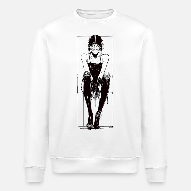 just a girl - Stanley/Stella Unisex Bio-Sweatshirt ROLLER - Weiß
