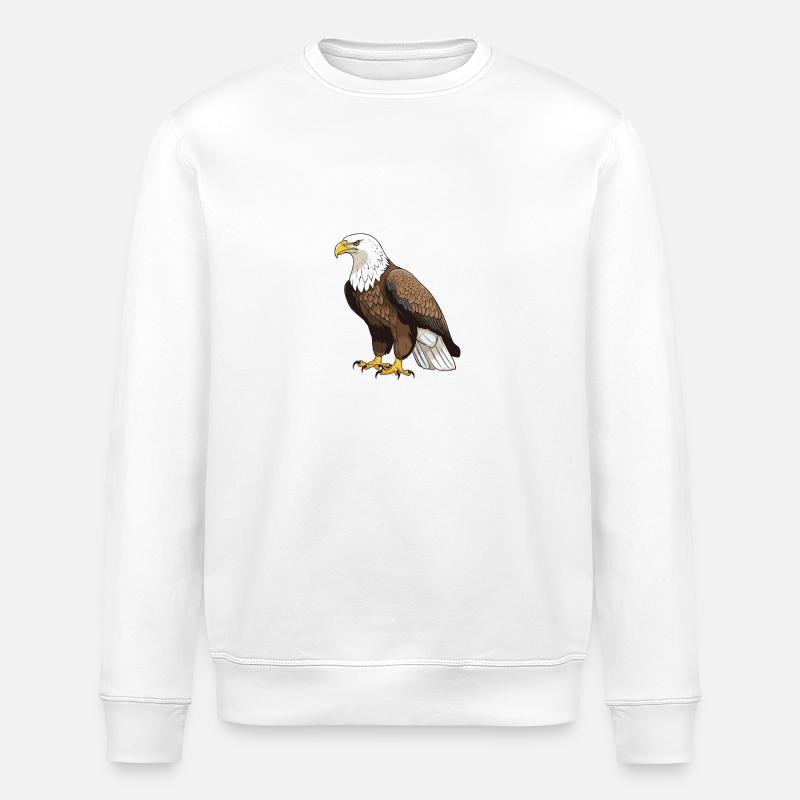 Animal aigle - Sweat bio ROLLER Stanley/Stella Unisexe - blanc