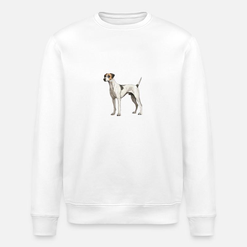 Lévrier chien animal - Sweat bio ROLLER Stanley/Stella Unisexe - blanc