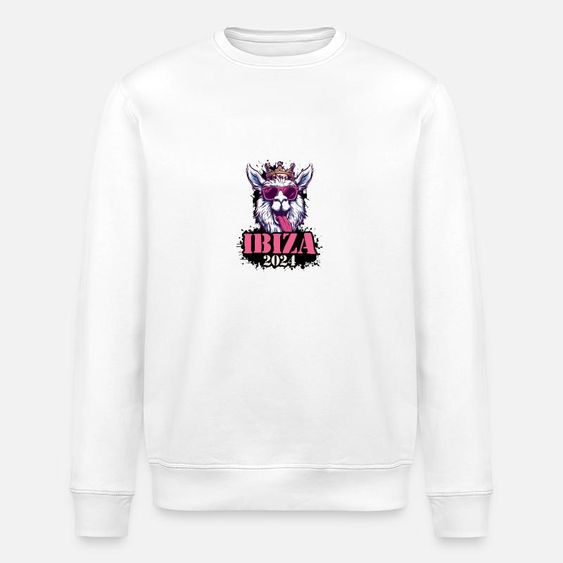 Ibiza 2024 Alpaga - Sweat bio ROLLER Stanley/Stella Unisexe - blanc