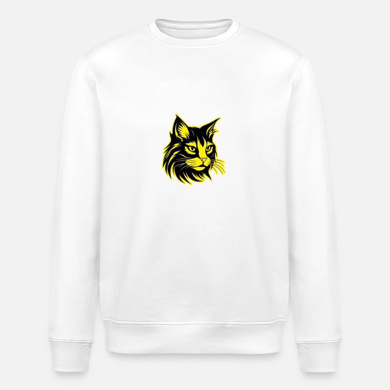 Chat Portrait D’animal - Sweat bio ROLLER Stanley/Stella Unisexe - blanc
