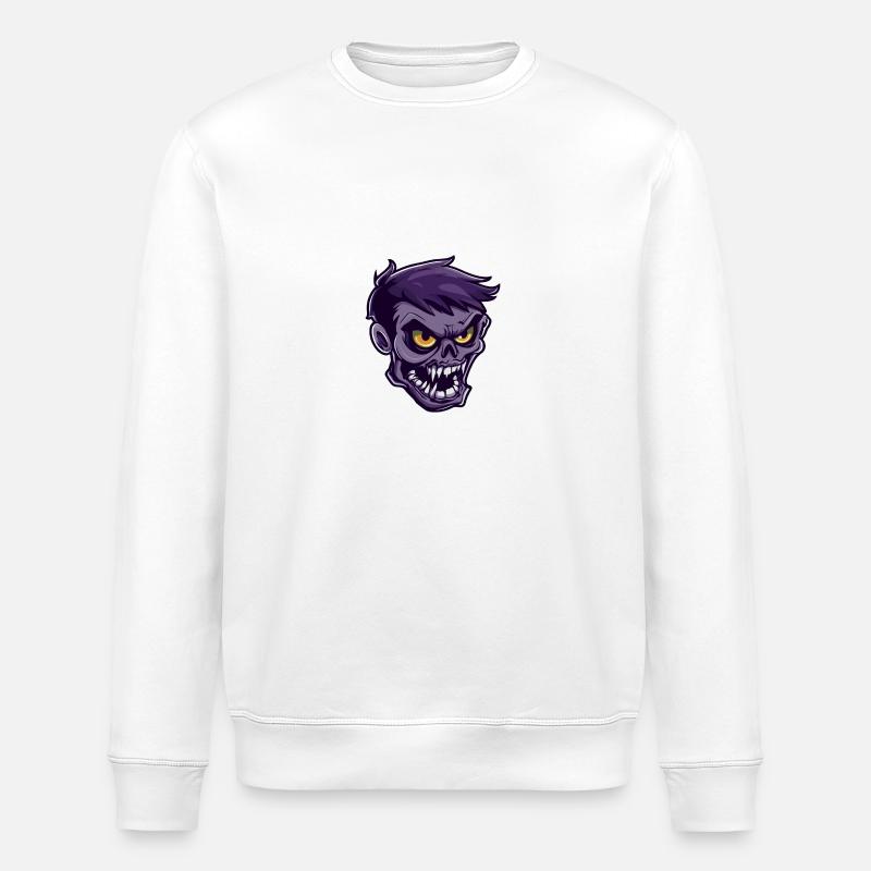 Zombie Halloween Effrayant - Sweat bio ROLLER Stanley/Stella Unisexe - blanc
