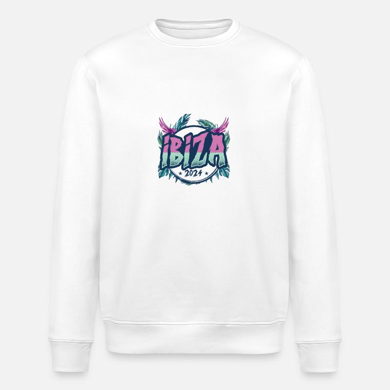 Vacances Ibiza 2024 - Sweat bio ROLLER Stanley/Stella Unisexe - blanc