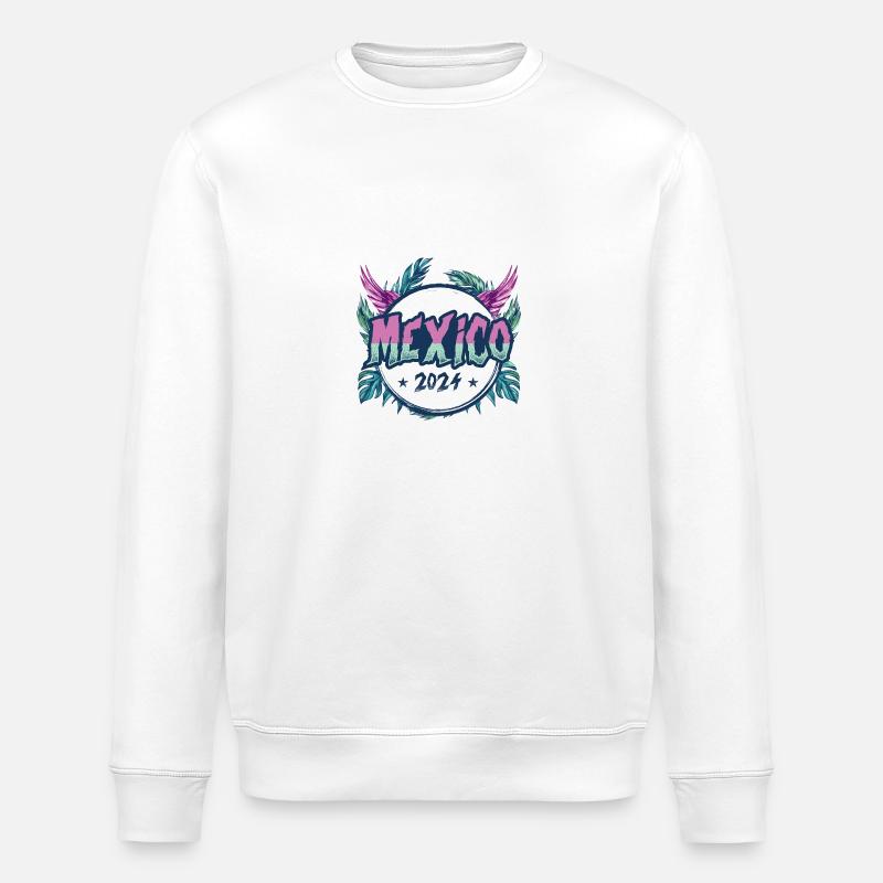 Mexico 2024 Vacation - Stanley/Stella ROLLER Unisex Organic Sweatshirt - white