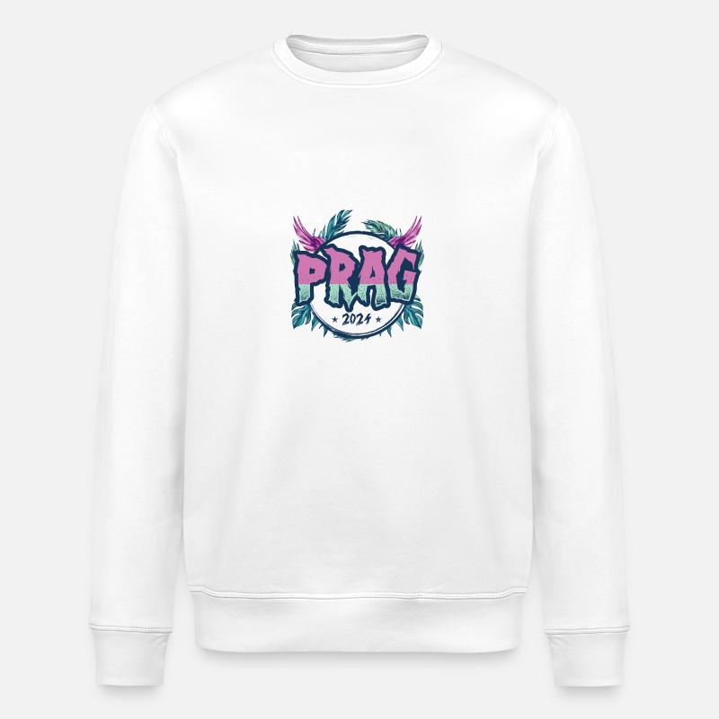 Prag 2024 Urlaub - Stanley/Stella Unisex Bio-Sweatshirt ROLLER - Weiß