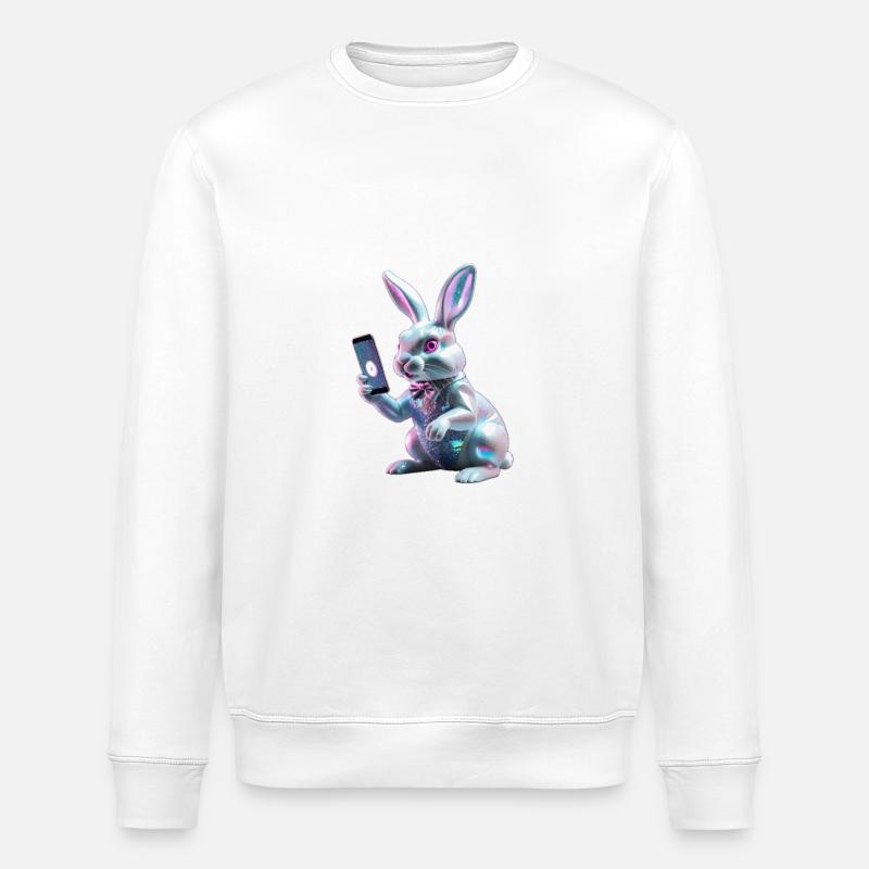 Bunny Pro - Stanley/Stella Unisex Bio-Sweatshirt ROLLER - Weiß