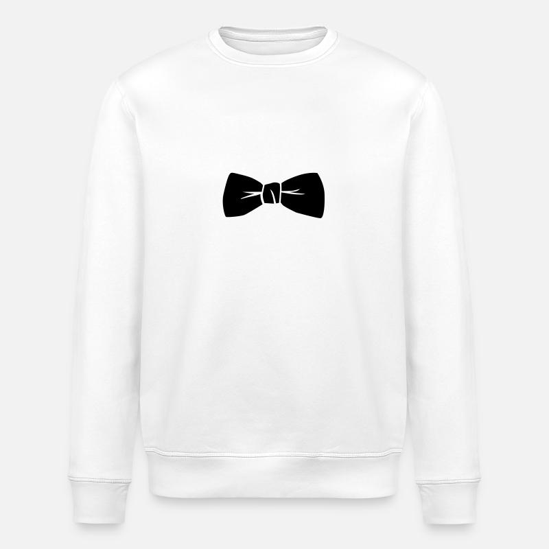 gangnam tie - Stanley/Stella ROLLER Unisex Organic Sweatshirt - white