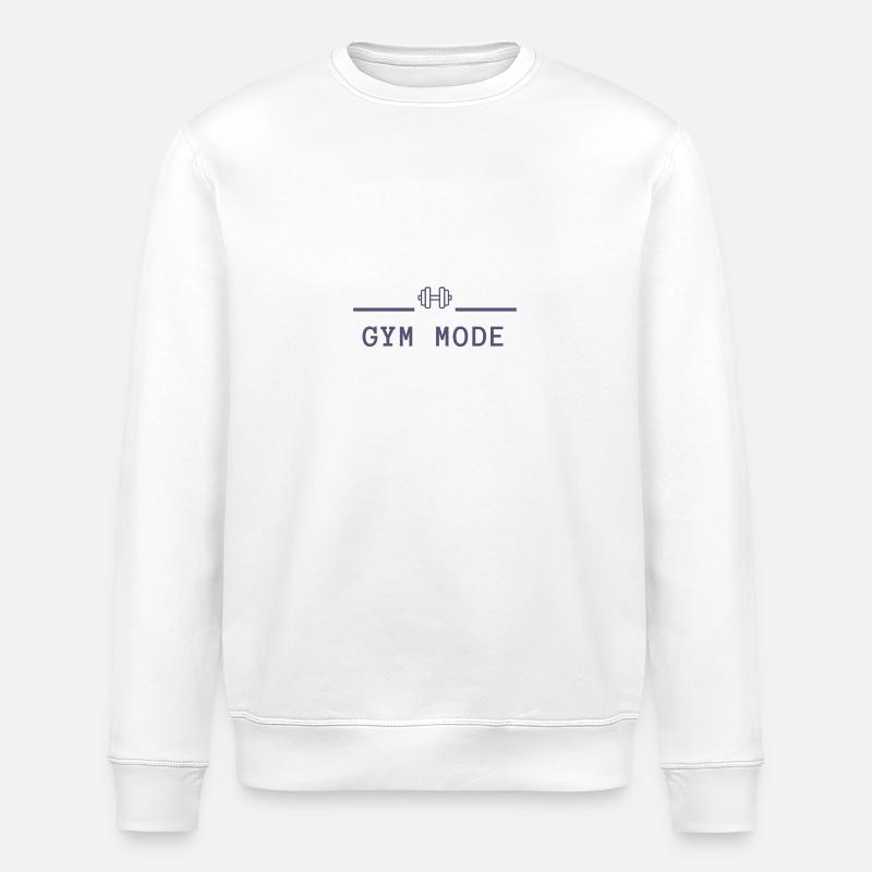 GYM MODE - Stanley/Stella Unisex Bio-Sweatshirt ROLLER - Weiß