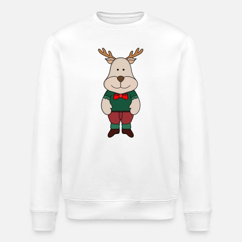 Ein niedliches Reh - Stanley/Stella Unisex Bio-Sweatshirt ROLLER - Weiß
