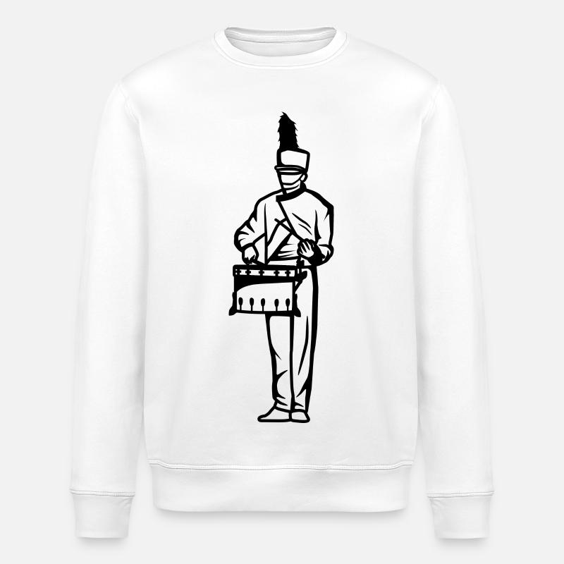 Garçon batteur - Sweat bio ROLLER Stanley/Stella Unisexe - blanc