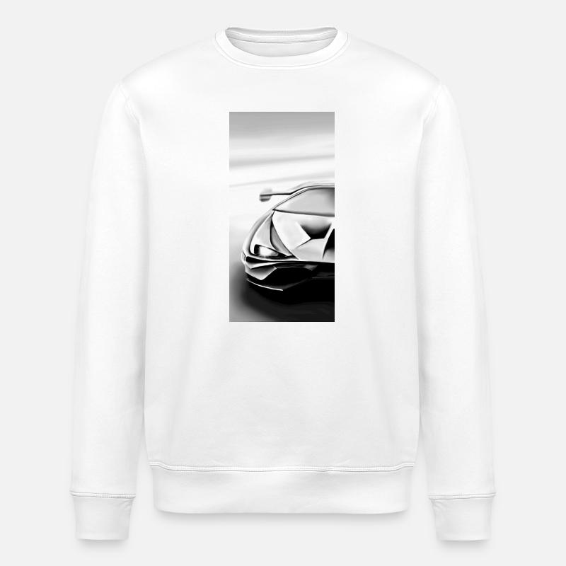 Futuristisches Automobil-Design - Stanley/Stella Unisex Bio-Sweatshirt ROLLER - Weiß