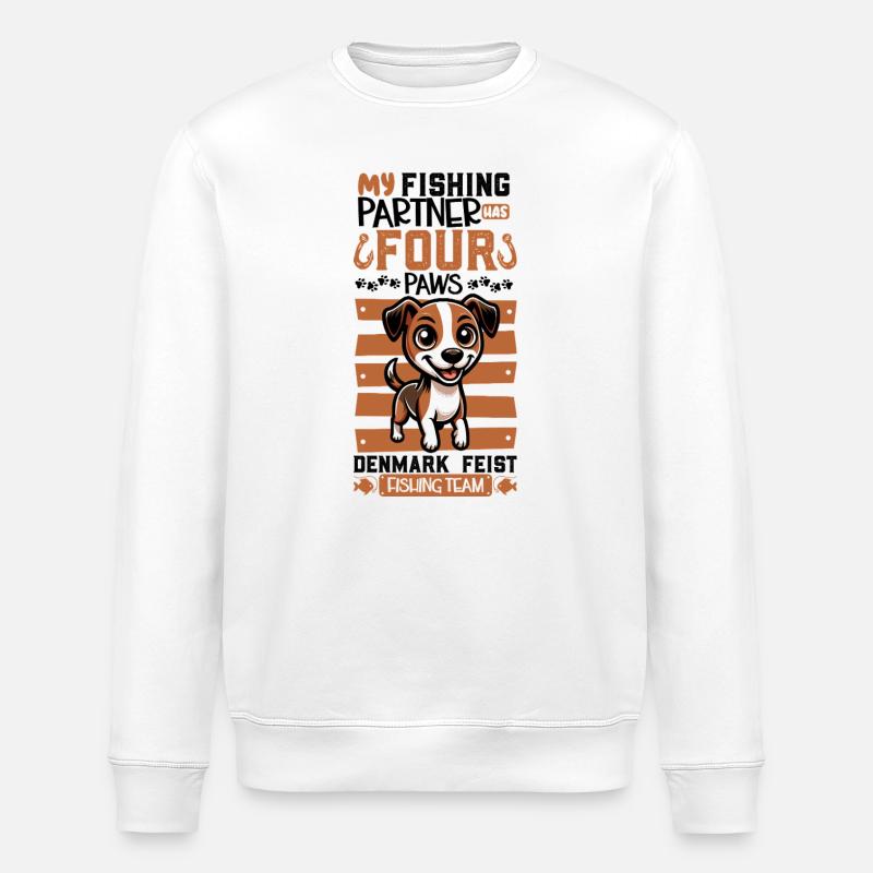 Pêche et Danemark Feist - Sweat bio ROLLER Stanley/Stella Unisexe - blanc