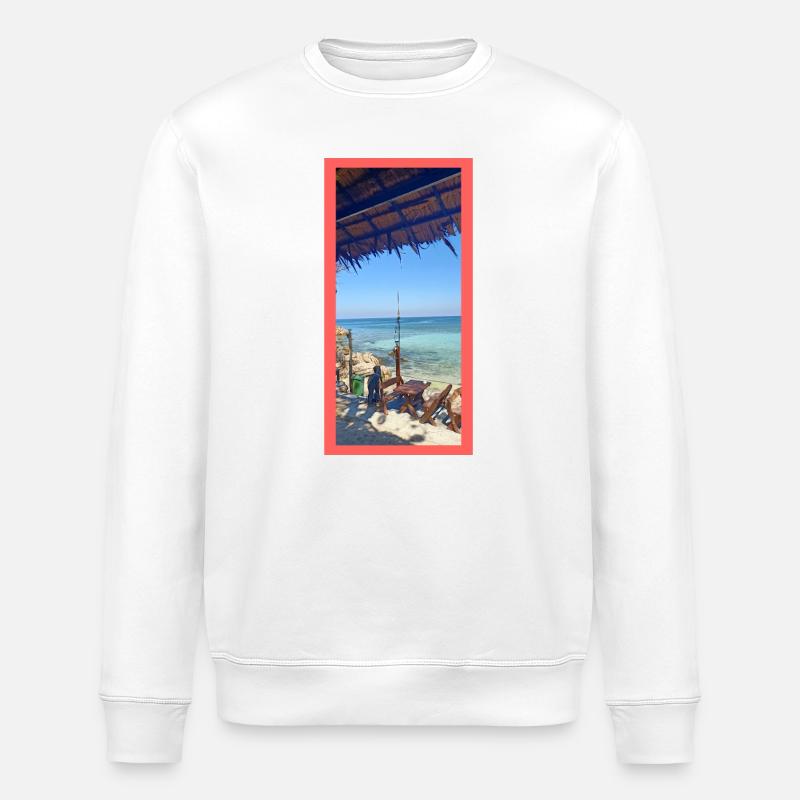 winter am meer - Stanley/Stella Unisex Bio-Sweatshirt ROLLER - Weiß