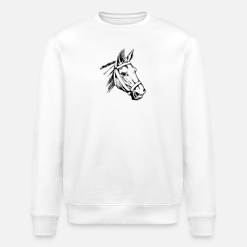 Tierkopf - Stanley/Stella Unisex Bio-Sweatshirt ROLLER - Weiß