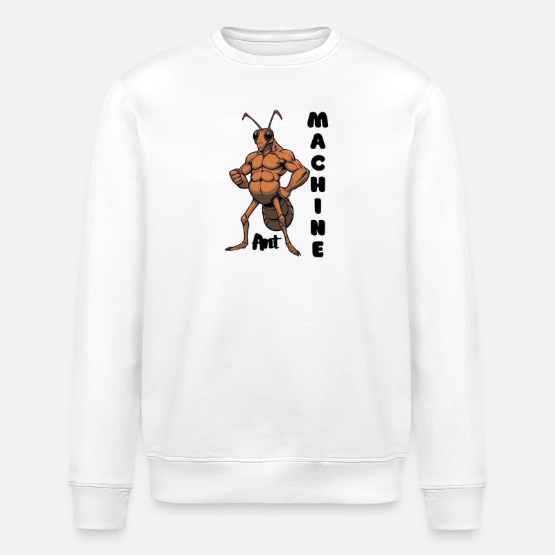 Mechanische Ameise Muskelheld - Stanley/Stella Unisex Bio-Sweatshirt ROLLER - Weiß