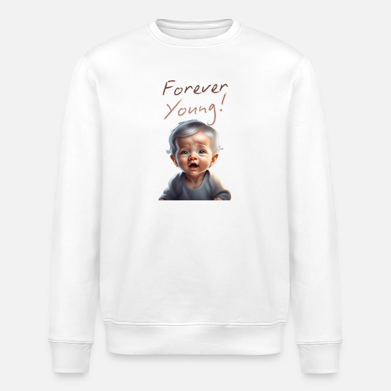 für immer jung - Stanley/Stella Unisex Bio-Sweatshirt ROLLER - Weiß