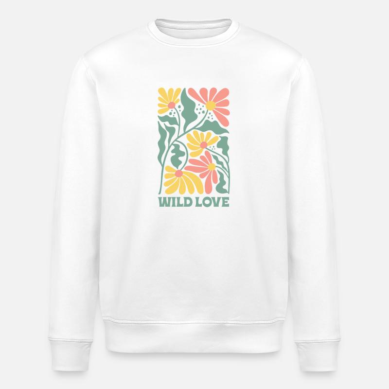 Wilde liebe - Stanley/Stella Unisex Bio-Sweatshirt ROLLER - Weiß