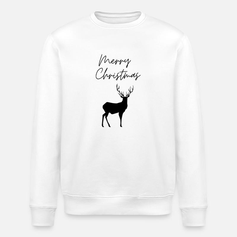 Merry Christmas - Stanley/Stella Unisex Bio-Sweatshirt ROLLER - Weiß