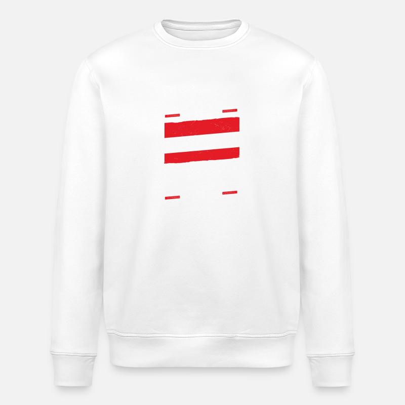 Austrian German Austria - Stanley/Stella ROLLER Unisex Organic Sweatshirt - white