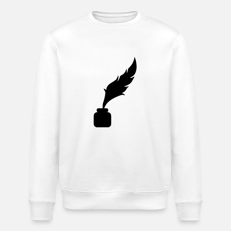 Feder Tinte - Stanley/Stella Unisex Bio-Sweatshirt ROLLER - Weiß