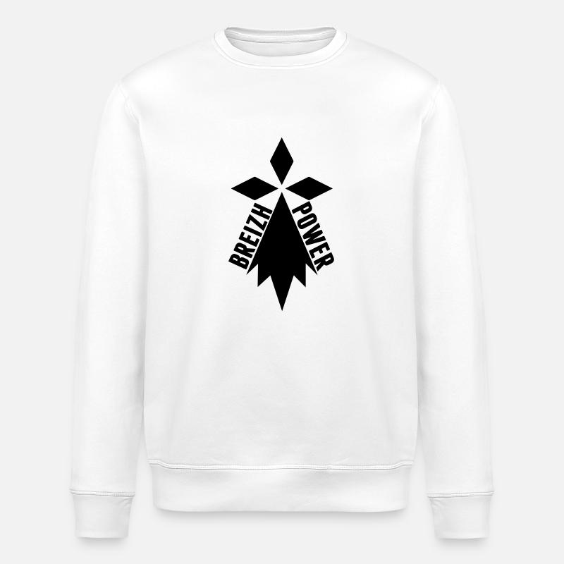 Breizh Strom - Stanley/Stella Unisex Bio-Sweatshirt ROLLER - Weiß