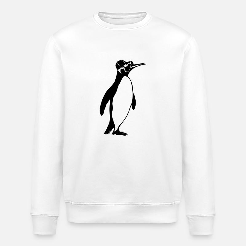 Penguin sunglasses - Sweat bio ROLLER Stanley/Stella Unisexe - blanc
