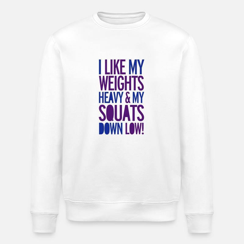 Squat - Sweat bio ROLLER Stanley/Stella Unisexe - blanc