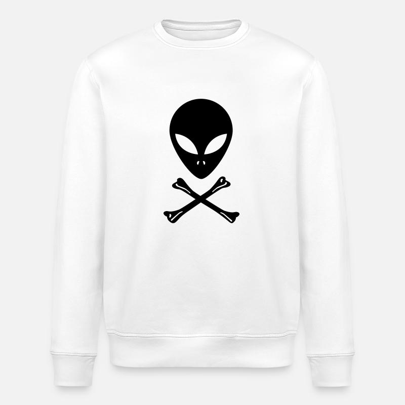 alien - Stanley/Stella Unisex Bio-Sweatshirt ROLLER - Weiß
