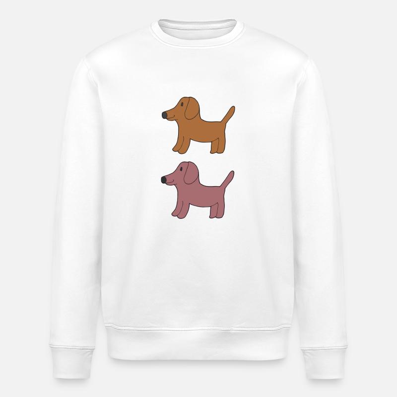 Amis teckels - Sweat bio ROLLER Stanley/Stella Unisexe - blanc