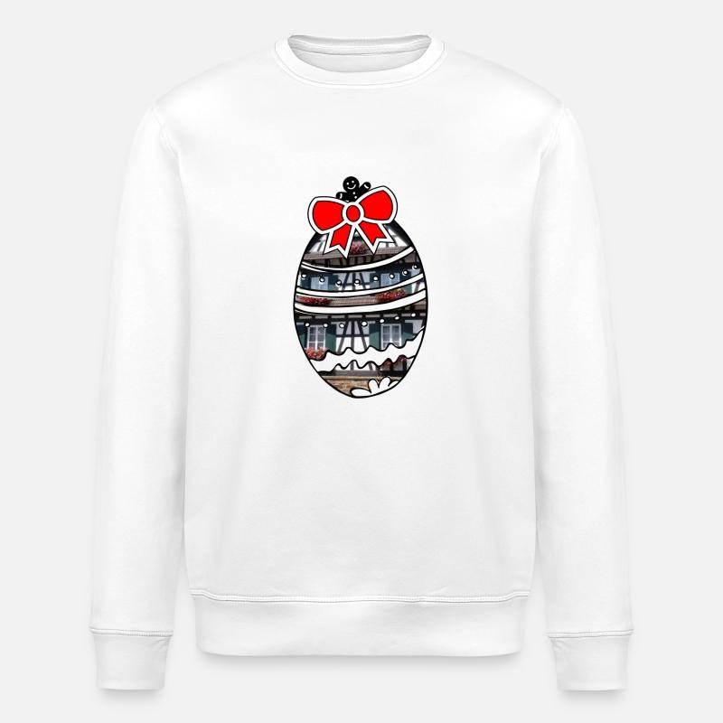 Elsass Osterei - Stanley/Stella Unisex Bio-Sweatshirt ROLLER - Weiß