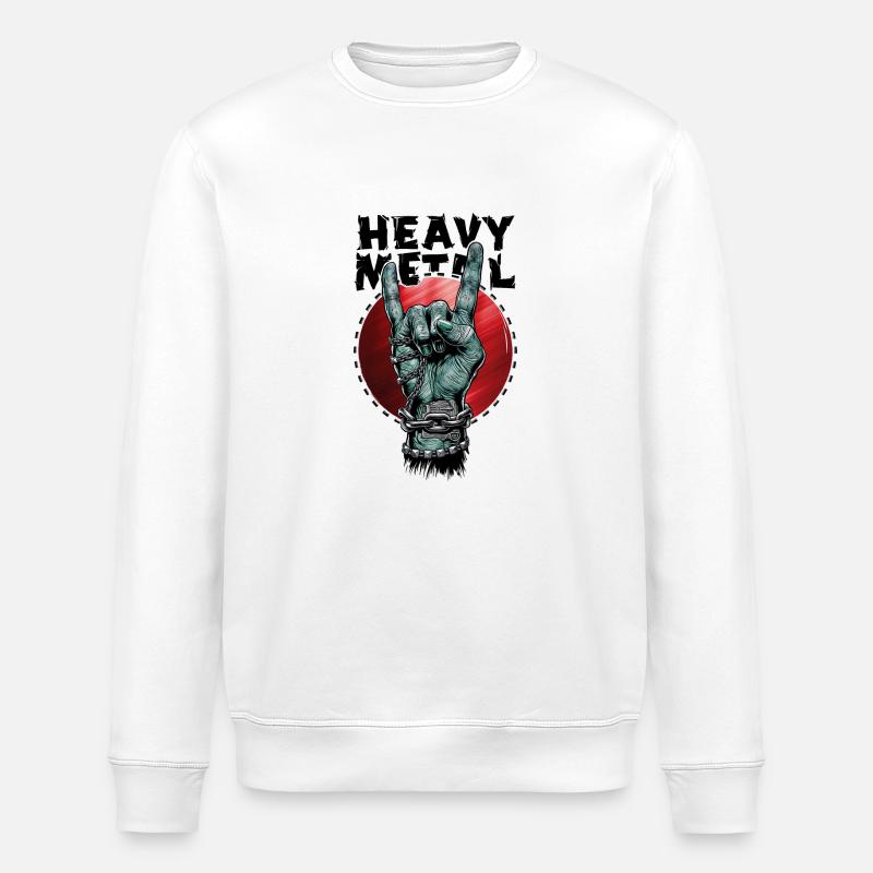 Verkettetes Metall - Stanley/Stella Unisex Bio-Sweatshirt ROLLER - Weiß