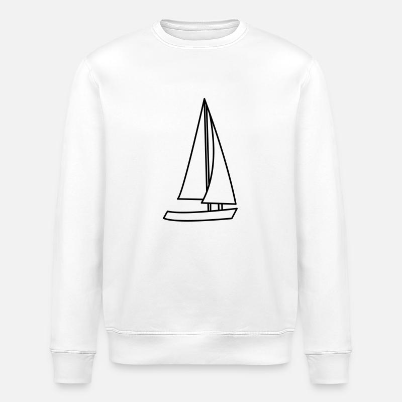 Segelschiff - Stanley/Stella Unisex Bio-Sweatshirt ROLLER - Weiß