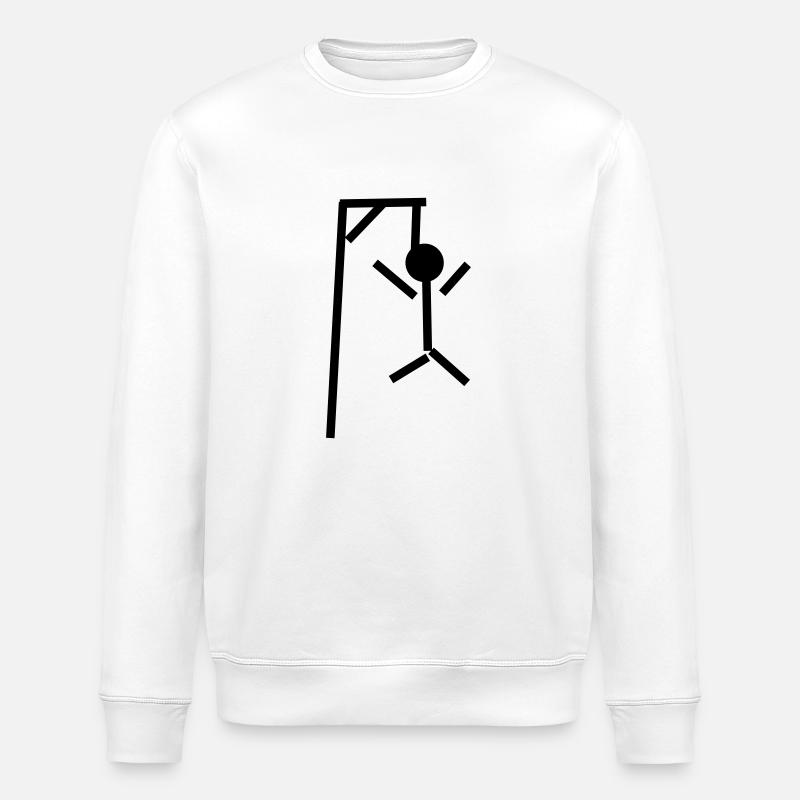 Galgenmännchen - Stanley/Stella Unisex Bio-Sweatshirt ROLLER - Weiß