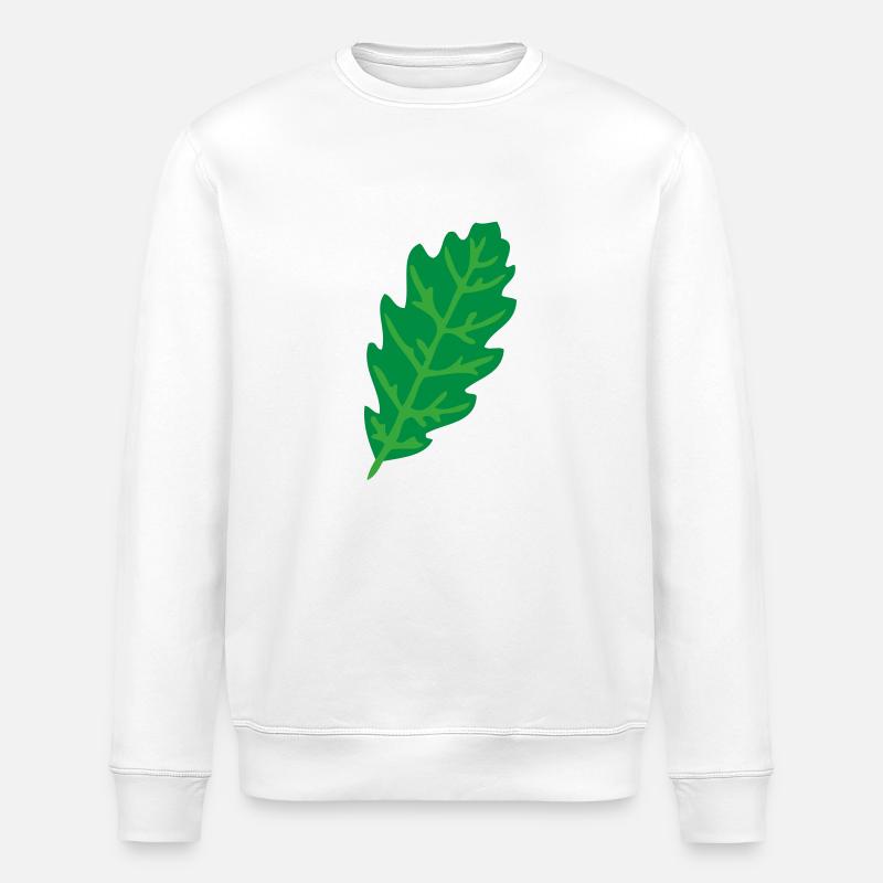 feuillage du chêne - Sweat bio ROLLER Stanley/Stella Unisexe - blanc