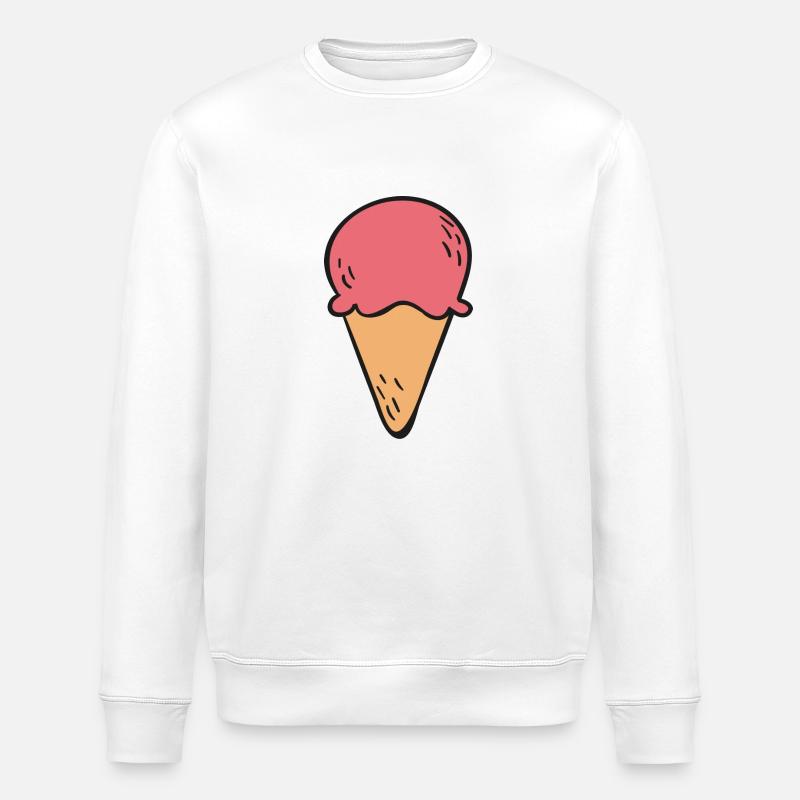 glace - Sweat bio ROLLER Stanley/Stella Unisexe - blanc