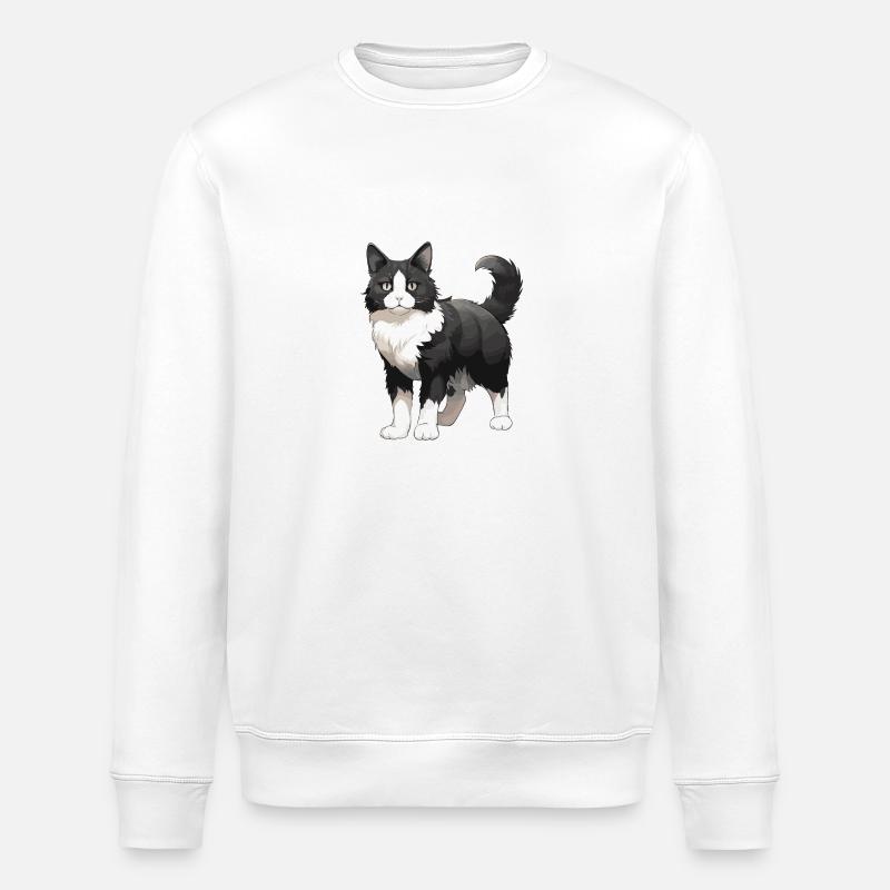 Animal Chat - Sweat bio ROLLER Stanley/Stella Unisexe - blanc
