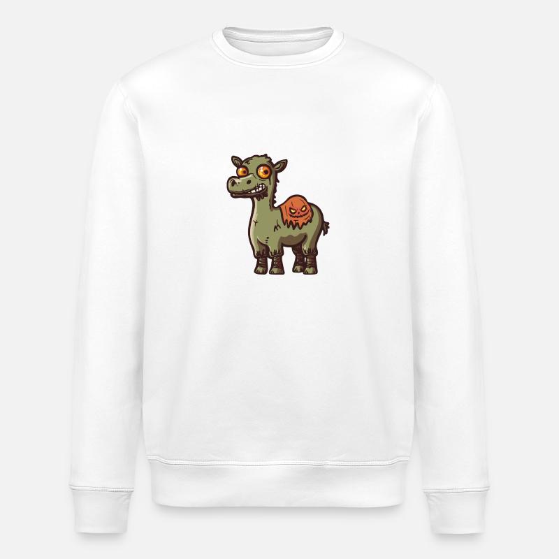 Chameau Halloween Drôle Zombie - Sweat bio ROLLER Stanley/Stella Unisexe - blanc