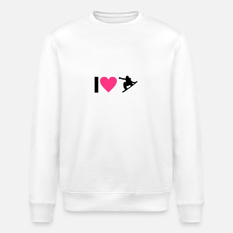 Snowboard - Sweat bio ROLLER Stanley/Stella Unisexe - blanc