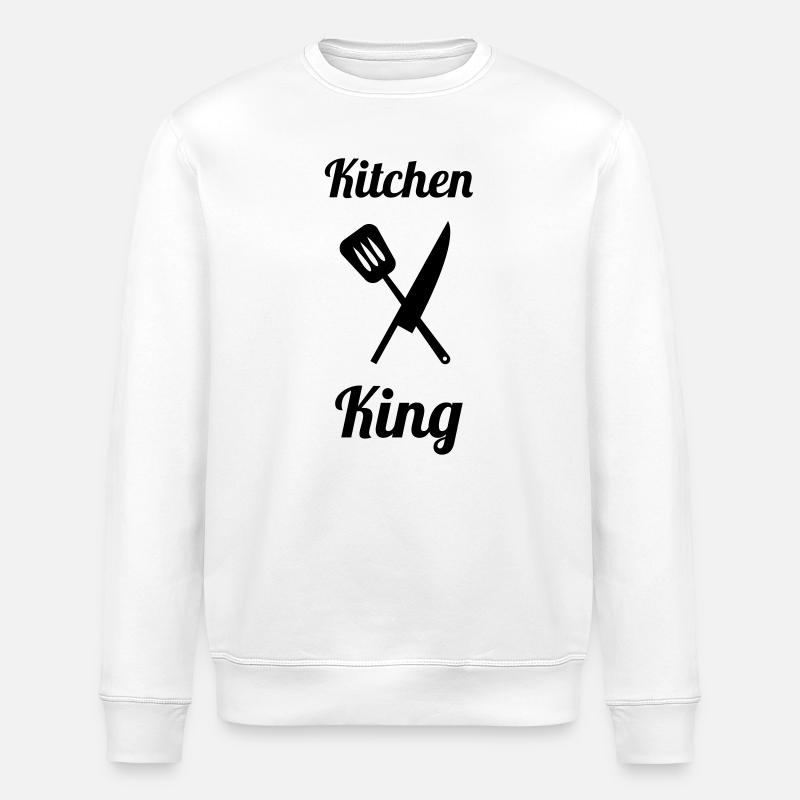 Kitchen King - Stanley/Stella ROLLER Unisex Organic Sweatshirt - white