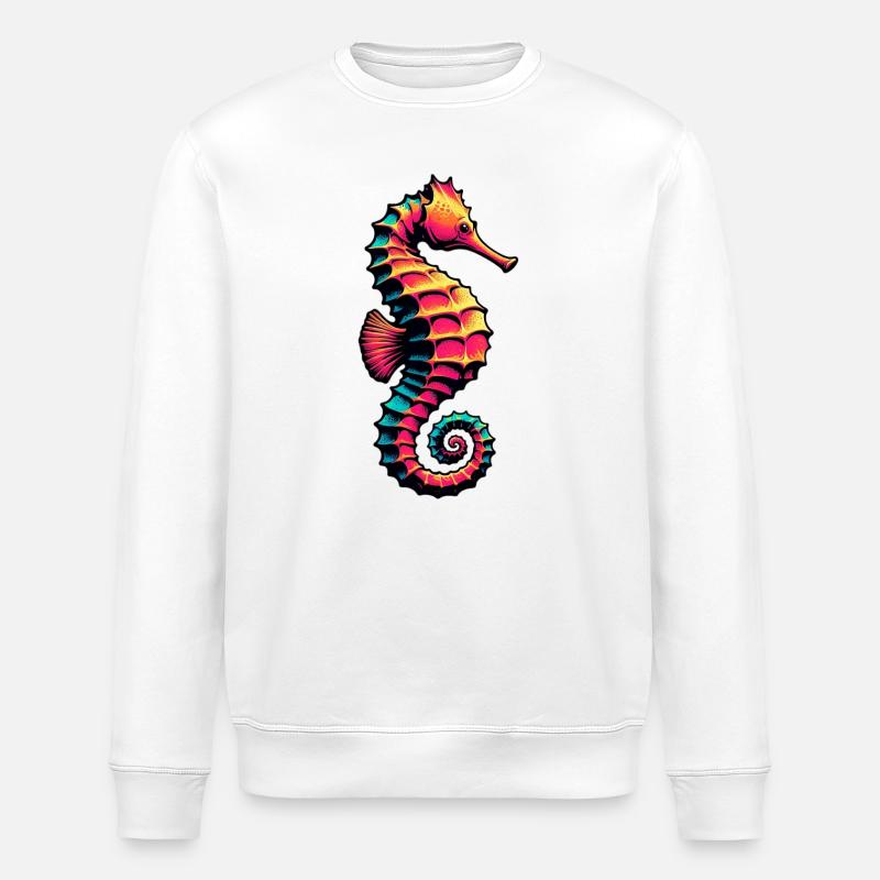Hippocampe - Sweat bio ROLLER Stanley/Stella Unisexe - blanc