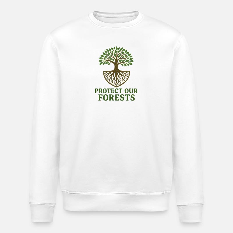 Arbre de vie Conception éco-consciente - Sweat bio ROLLER Stanley/Stella Unisexe - blanc